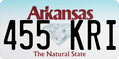 AR license plate 455KRI
