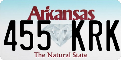 AR license plate 455KRK