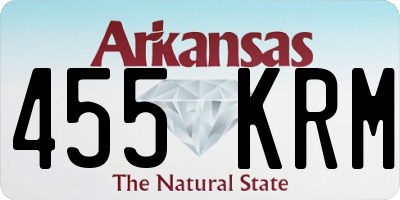 AR license plate 455KRM