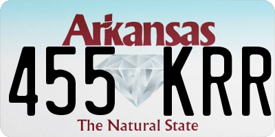 AR license plate 455KRR