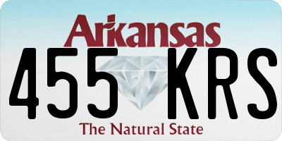 AR license plate 455KRS
