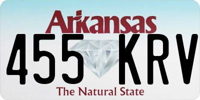 AR license plate 455KRV