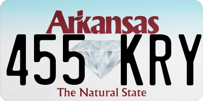 AR license plate 455KRY
