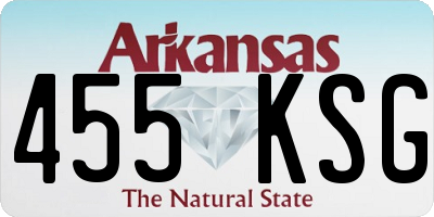 AR license plate 455KSG
