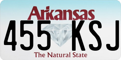 AR license plate 455KSJ