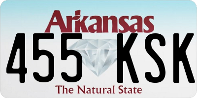 AR license plate 455KSK