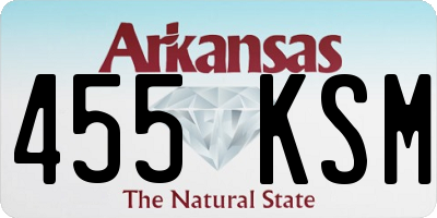AR license plate 455KSM