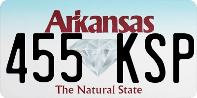 AR license plate 455KSP
