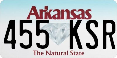 AR license plate 455KSR