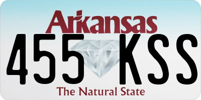 AR license plate 455KSS