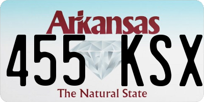 AR license plate 455KSX