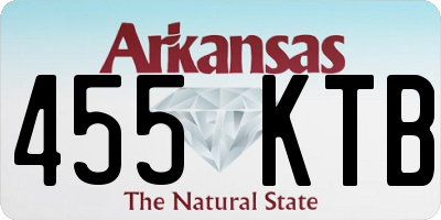 AR license plate 455KTB