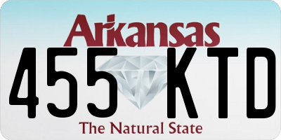 AR license plate 455KTD