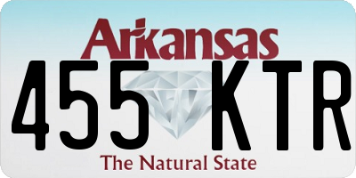 AR license plate 455KTR