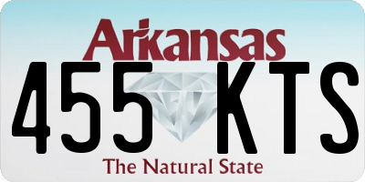 AR license plate 455KTS
