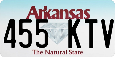 AR license plate 455KTV