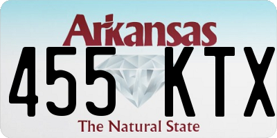 AR license plate 455KTX