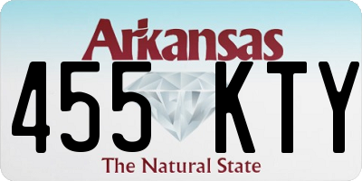 AR license plate 455KTY