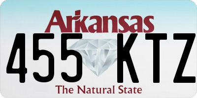 AR license plate 455KTZ