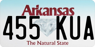 AR license plate 455KUA