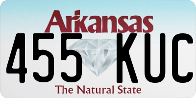 AR license plate 455KUC