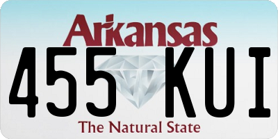 AR license plate 455KUI