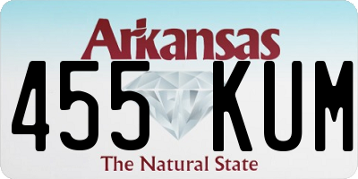 AR license plate 455KUM
