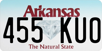 AR license plate 455KUO