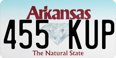 AR license plate 455KUP