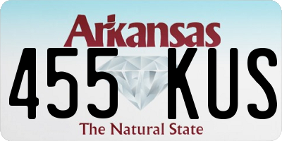 AR license plate 455KUS