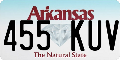 AR license plate 455KUV
