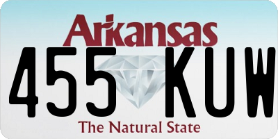 AR license plate 455KUW