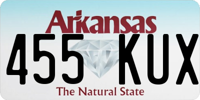 AR license plate 455KUX