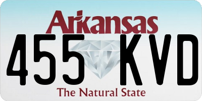 AR license plate 455KVD