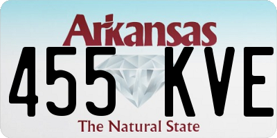AR license plate 455KVE