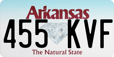 AR license plate 455KVF