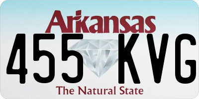 AR license plate 455KVG