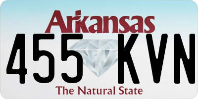 AR license plate 455KVN