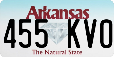AR license plate 455KVO