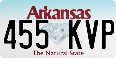 AR license plate 455KVP