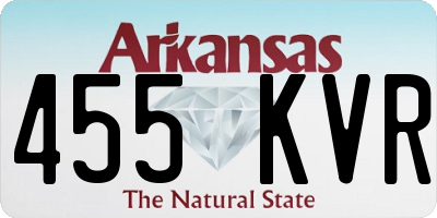 AR license plate 455KVR