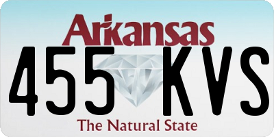 AR license plate 455KVS