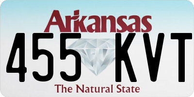AR license plate 455KVT