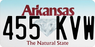 AR license plate 455KVW