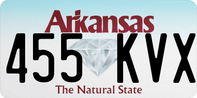 AR license plate 455KVX