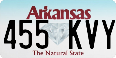 AR license plate 455KVY