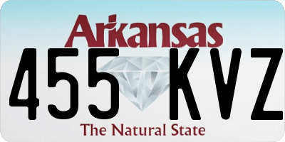 AR license plate 455KVZ