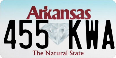 AR license plate 455KWA