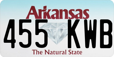 AR license plate 455KWB