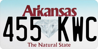 AR license plate 455KWC